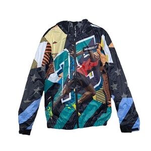 NWT Members Y2K AOP Only Sprint Midweight Puffer Jacket ‎ Colorful Small Hood